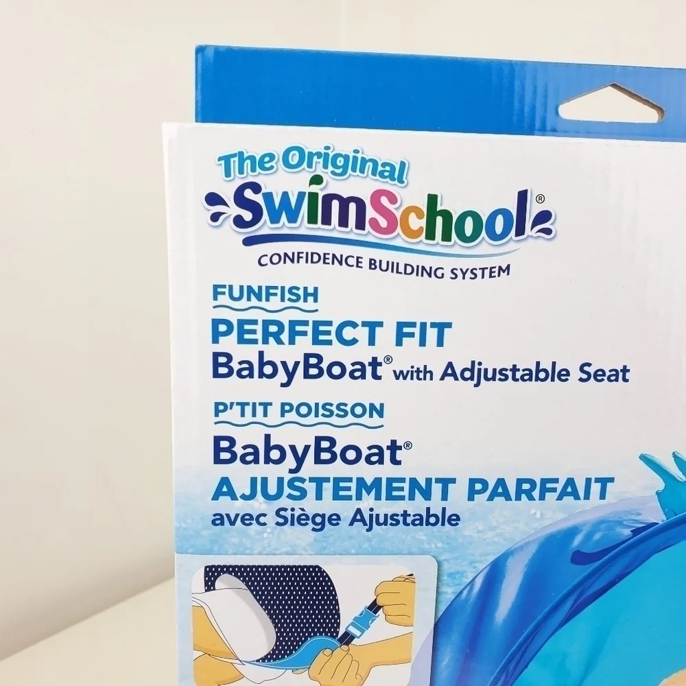 Kids SwimSchool Fun Fish BabyBoat in Blue by Aqua Leisure 6-24 months New - Picture 5 of 12